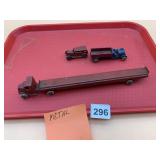 TOOTSIETOY CAST METAL TOY VEHICLES (3), FLATBED