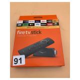AMAZON FIRE TV STICK, NIB, VOICE REMOTE.