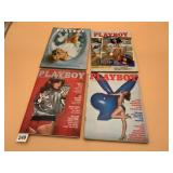 PLAYBOY MAGAZINES, VTG ASSORTED ISSUES, 1970S