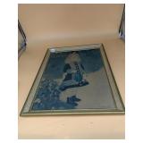 RENOIR FRAMED ART PRINT, YOUNG GIRL W/ WATERING