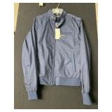 MEMBERS ONLY BOMBER JACKET, NAVY, FULL ZIP, NWT.
