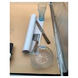 COCA-COLA GLASS, KITCHEN UTENSILS, GLASS SCALLOP