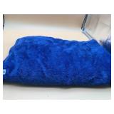 BERKSHIRE BLANKET & HOME CO. BLUE FUZZY THROW