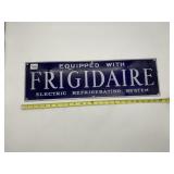 FRIGIDAIRE ADVERTISING SIGN, ENAMEL, ELECTRIC