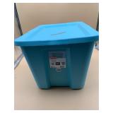 STERILITE STORAGE TOTE W/ LID, 18 GAL, BLUE