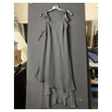 EVAN-PICONE BLACK POLYESTER DRESS, SIZE 4, TIERED