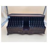 VTG WOOD DESK ORGANIZER, MULTIPLE SLOTS, SMALL
