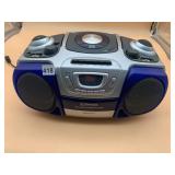 EMERSON PD6620B PORTABLE BOOMBOX, CD, CASSETTE,
