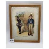 J. I. AUSTEN CO. - FRAMED PRINT, "A TEST OF