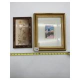 FRAMED FLORAL RELIEF, HAND-PAINTED, GALLY 89 "LOS
