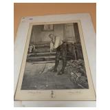 W. DENDY SADLER, JAMES DOBIE FRAMED ENGRAVING,