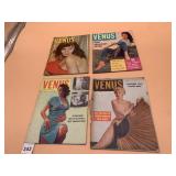 VENUS VTG ADULT MAGAZINES, (4) PCS, GIANT