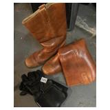 PR DOUBLE H LEATHER COWBOY BOOTS, MEN