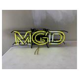 MILLER GENUINE DRAFT MGD NEON SIGN W/ EVERTRON