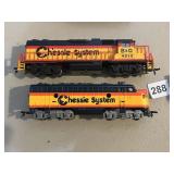 ATLAS CHESSIE SYSTEM MODEL TRAIN LOCOMOTIVES (2),