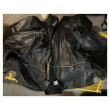 VANSON LEATHERS BLACK PERFORATED LEATHER