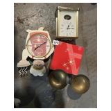 CHEF-SHAPED WALL CLOCK, AVON SNOWMEN LIGHTED