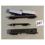 ASSORTED MODEL TRAIN CARS, SANTA FE PASSENGER CAR
