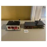 MODEL TRAIN BUILDINGS, REDLESVILLE FIRE DEPT,