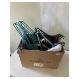 ASSORTED PLASTIC AND METAL COATED HANGERS,
