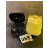 WESC WIRELESS EARBUDS W/ CHARGING CASE, POWERUP!