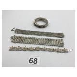 BRACELET GROUP RHINESTONES CORA  WEISS STRETCH