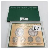 1998 PROOF SET WITH 20TH CENTURY NICKLES
