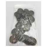 (50)US STEEL CENTS, 1943, CIRCULATED