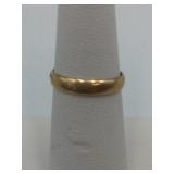 STAMPED 14K YELLOW GOLD WEDDING BAND 1.90GRAMS