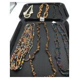 ASST BEADED NECKLACES: FAUX PEARL W/ CERAMIC