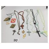 ROSARY BEADS PLASTIC COLORS WOOD RELIGIOUS