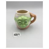 VTG YODA FIGURAL MUG, CERAMIC, DATED 1981.
