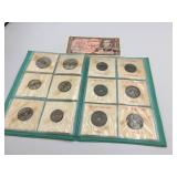 VIETNAMESE COIN COLLECTION IN GREEN ALBUM,
