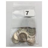 (20) US WASHINGTON QUARTERS, 90% SILVER, ASSORTED