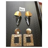VTG STATEMENT CLIP-ON EARRINGS, ASSORTED