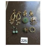 VTG COSTUME JEWELRY ASSORTMENT, INCLUDES TEARDROP