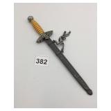 VTG GERMAN STYLE DAGGER, YELLOW GRIP, EAGLE