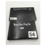 US MINT 1975 AND 1980 PROOF SETS, ORIGINAL