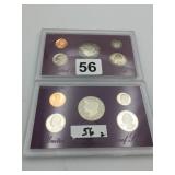 US MINT 1988 AND 1990 PROOF SETS, ORIGINAL