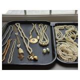 ASSORTED FAUX PEARL NECKLACES, VARIOUS LENGTHS