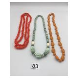 NECKLACES FOE CORAL MADE IN HONG KONG GREEN
