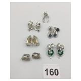 LISNER RHINESTONE CLIP-ON EARRINGS, ASSORTED