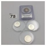 4 PROOF SILVER QUARTERS