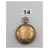 ELGIN NATL WATCH CO. POCKET WATCH, 14K GOLD