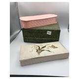 LADY BUXTON JEWELRY BOX, GREEN IVY PRINT,