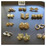 VTG COSTUME EARRINGS, ASSORTED STYLES, CLIP-ON