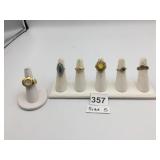 ASSORTED COSTUME RINGS, INCL QUARTZ WATCH RING,
