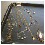 ASSORTED COSTUME JEWELRY NECKLACES, INCL AGATE