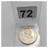 MEXICAN 1961 UN PESO COIN, SILVER, IN PROTECTIVE