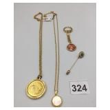 VTG JEWELRY GROUP: 1776 COMMEMORATIVE COIN